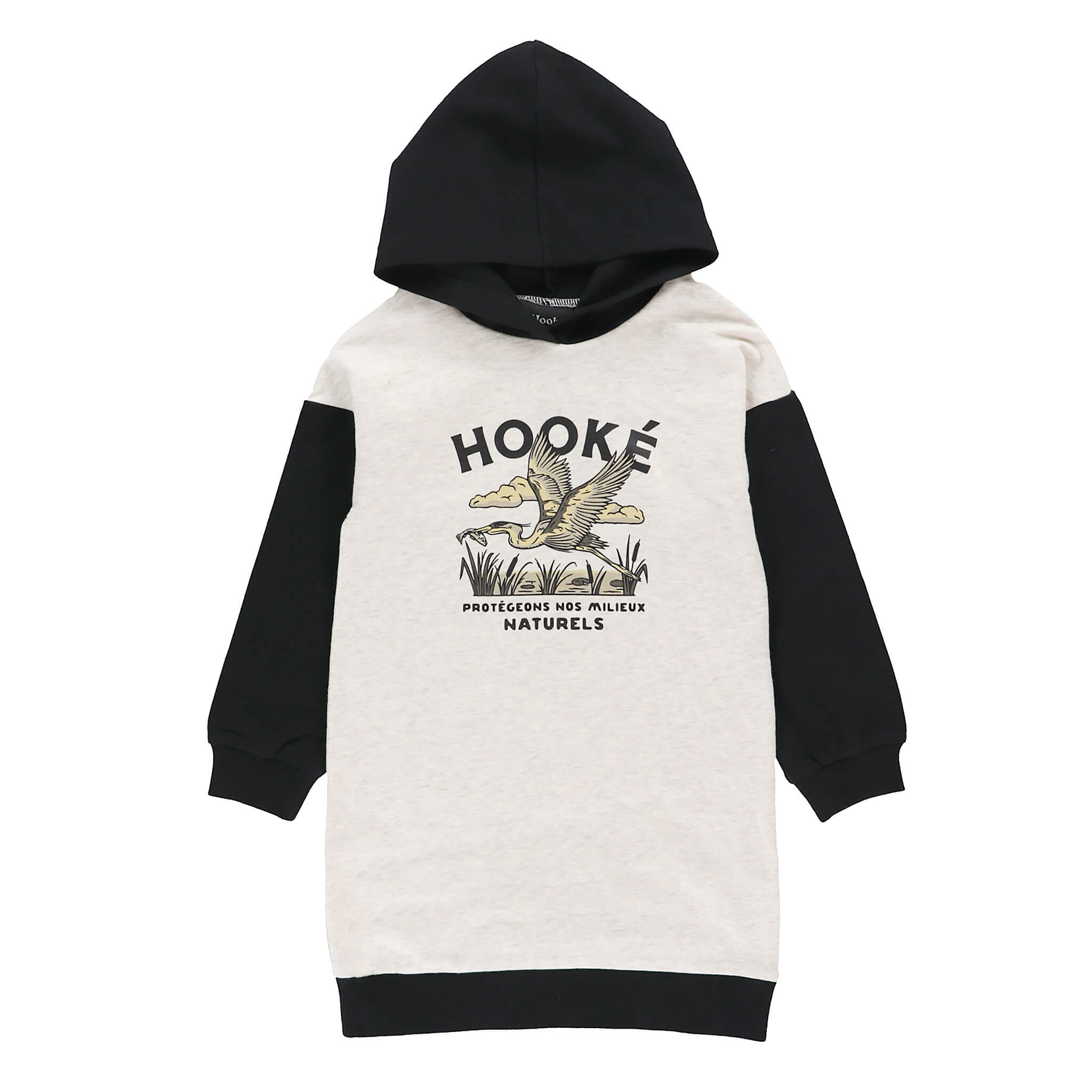 K's Hoodie Dress Heron