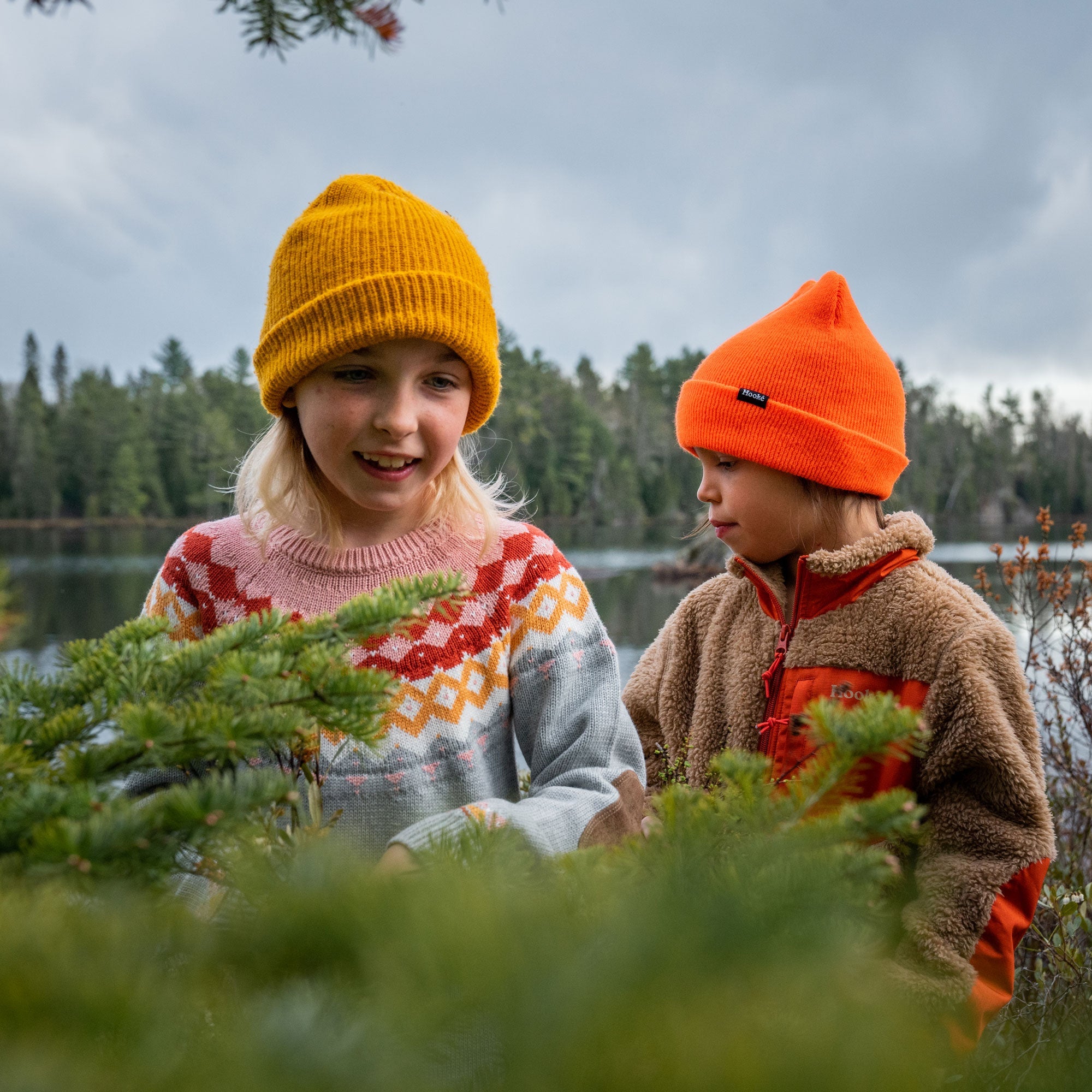 Beanie Signature for kids Safety Orange